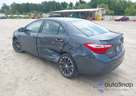 2015 Toyota Corolla S Plus из США, поврежденный, VIN 2T1BURHE4FC388222